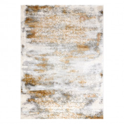 Dywan AKRYL ELITRA 8105 Abstrakcja przecierany kość słoniowa / pomarańcz 240x350cm