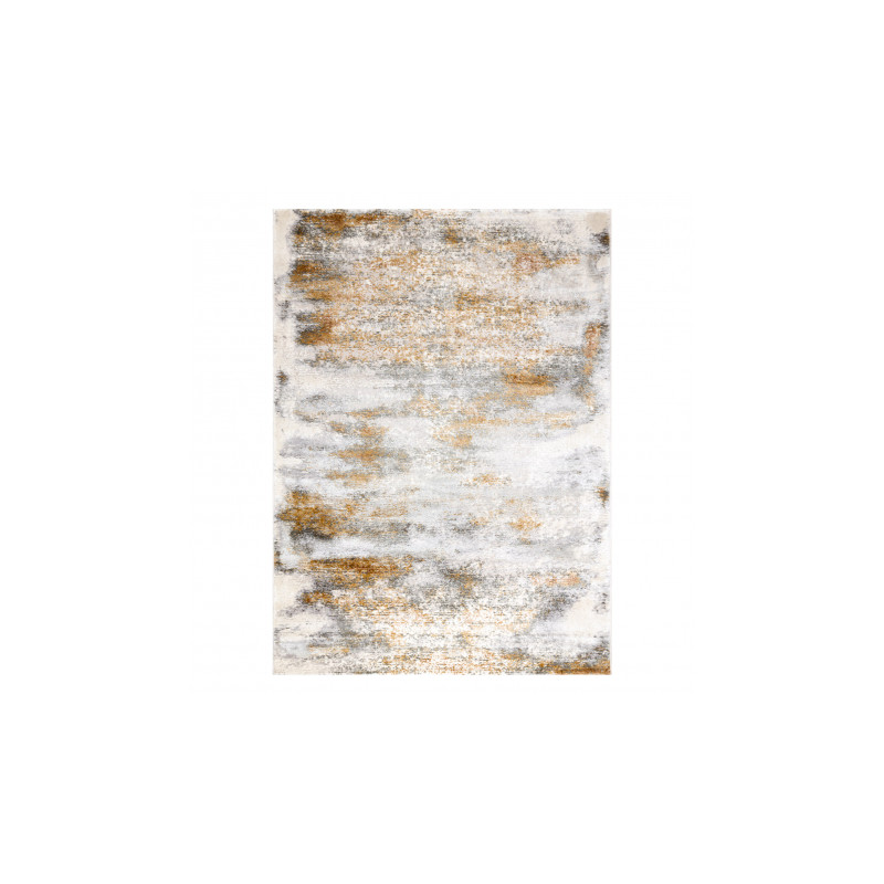 Dywan AKRYL ELITRA 8105 Abstrakcja przecierany kość słoniowa / pomarańcz 240x350cm