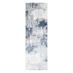 Dywan AKRYL USKUP Beton 8797 szary / niebieski 100x300cm