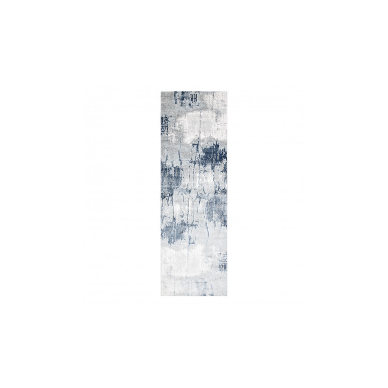 Dywan AKRYL USKUP Beton 8797 szary / niebieski 100x300cm