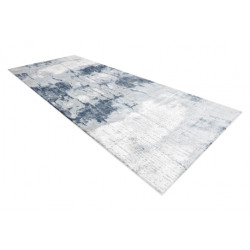Dywan AKRYL USKUP Beton 8797 szary / niebieski 100x300cm