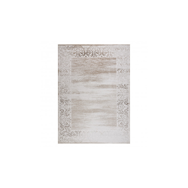 Dywan AKRYL VALS 2327 Ramka ornament kość słoniowa / beż  240x340cm