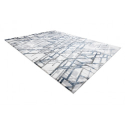 Dywan AKRYL VALS 8381 Linie przestrzenny 3D niebieski  250x350cm