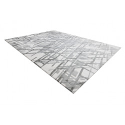 Dywan AKRYL VALS 8381 Linie przestrzenny 3D szary 80x300cm