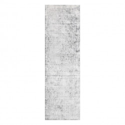 Dywan AKRYL VALS 3943 Przecierany labirynt szary / kość słoniowa 80x300cm