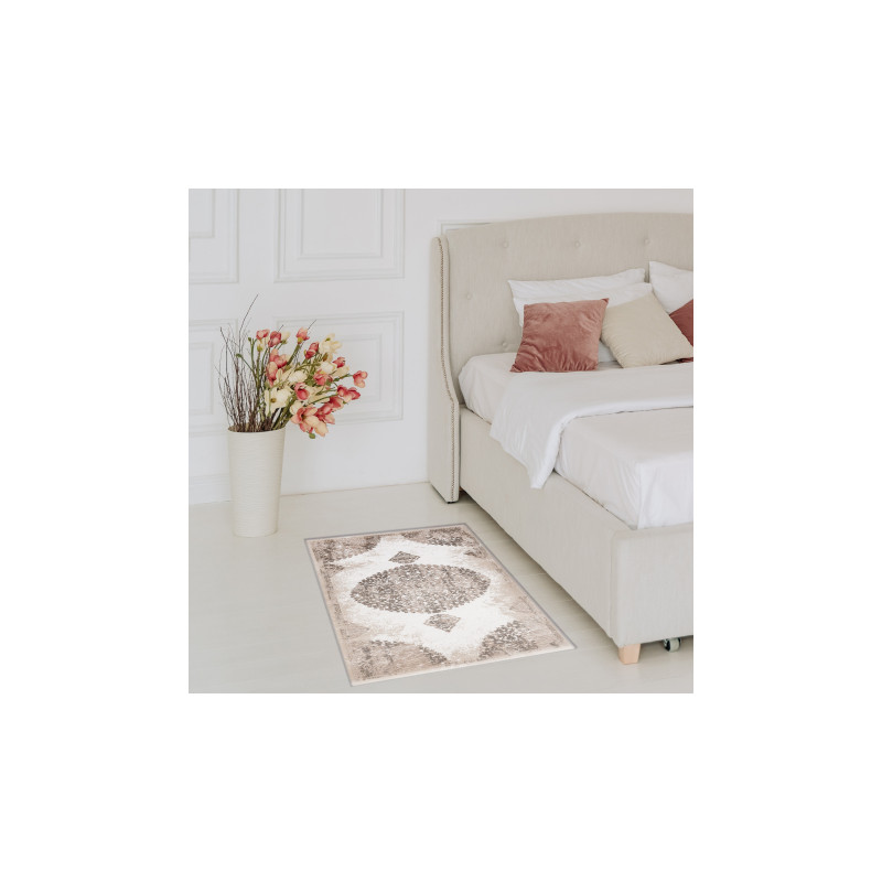 Dywan AKRYL VALS 5040 Przecierany ornament beż 70x140cm Dywan AKRYL VALS 5040 Przecierany ornament beż 70x140cm
