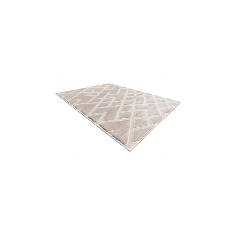 Dywan AKRYL VALS 3232 Geometryczny przestrzenny 3D beż 70x140cm Dywan AKRYL VALS 3232 Geometryczny przestrzenny 3D beż 70x140cm