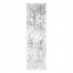 Dywan, chodnik AKRYL VALS 2328 Przecierany ornament szary /  kość słoniowa 80x300cm