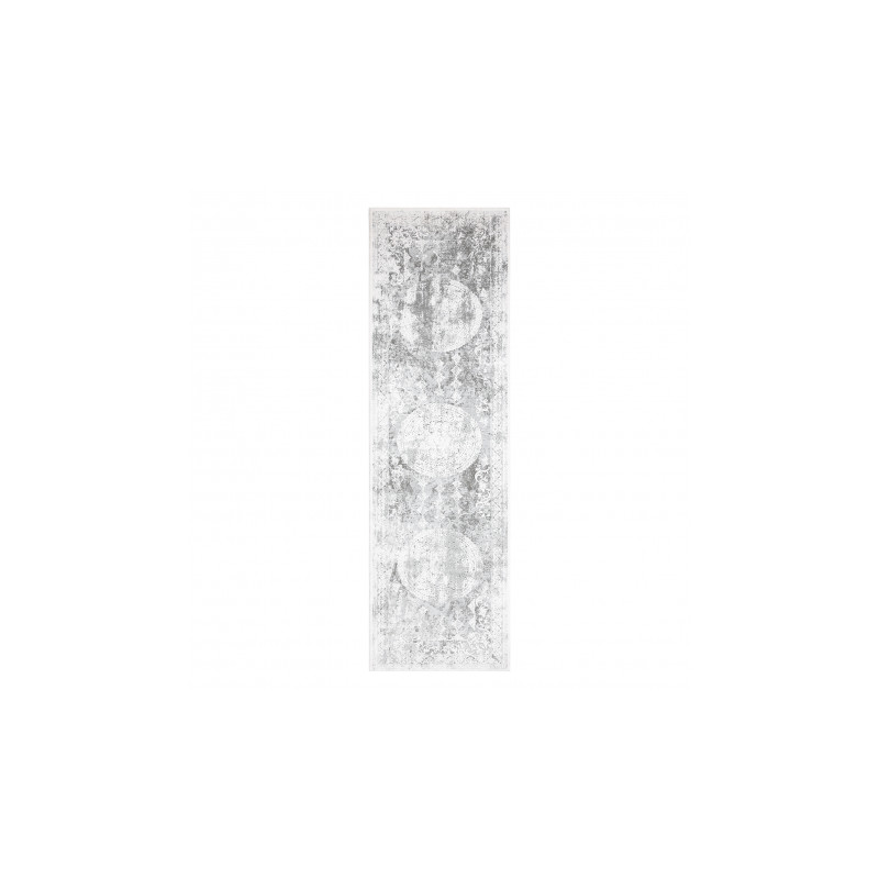 Dywan, chodnik AKRYL VALS 2328 Przecierany ornament szary /  kość słoniowa 80x300cm