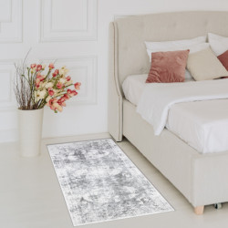 Dywan, chodnik AKRYL VALS 2328 Przecierany ornament szary /  kość słoniowa 80x300cm