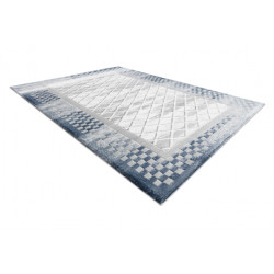 Dywan AKRYL VALS 103 Geometryczny, ramka przestrzenny 3D szary / kość słoniowa 100x200cm Dywan AKRYL VALS 103 Geometryczny, ramka przestrzenny 3D szary / kość słoniowa 100x200cm