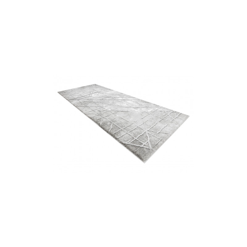 Dywan AKRYL VALS 3949 Abstrakcja przecierany szary 80x250cm