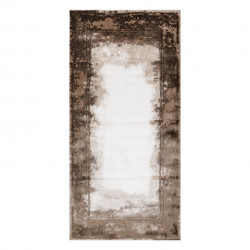 Dywan AKRYL VALS 036 Ramka przecierany kość słoniowa / brązowy 100x200cm