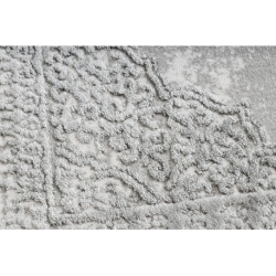Dywan AKRYL VALS 8801 Ramka ornament kość słoniowa / szary 80x100cm