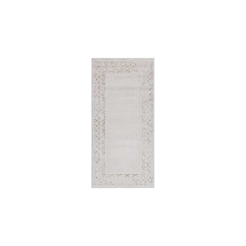 Dywan AKRYL VALS 2340 Ramka ornament kość słoniowa / beż  70x140cm