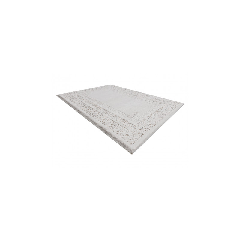 Dywan AKRYL VALS 2340 Ramka ornament kość słoniowa / beż  70x140cm