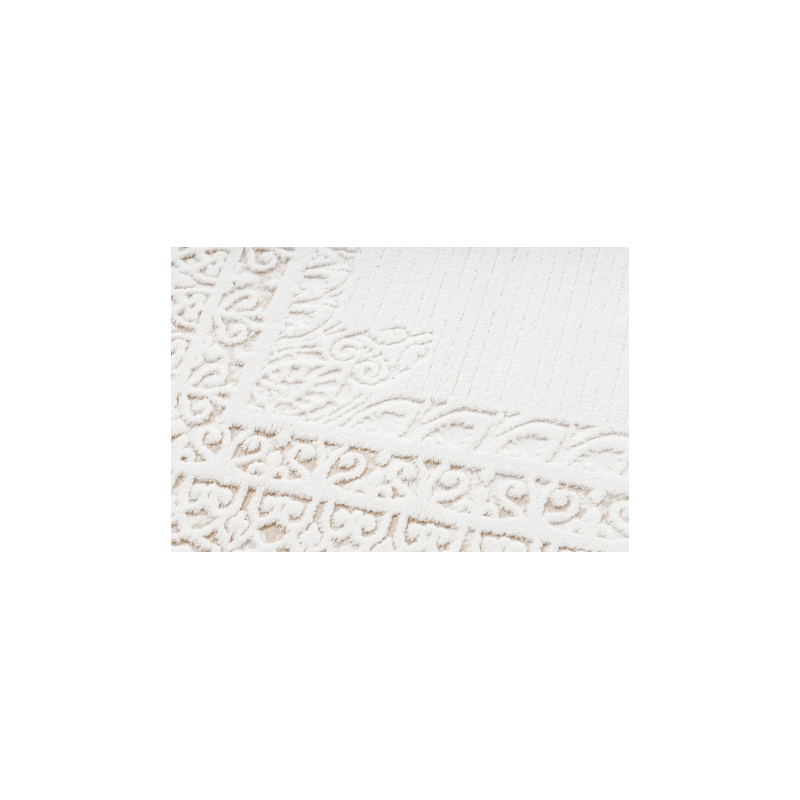 Dywan AKRYL VALS 2340 Ramka ornament kość słoniowa / beż  70x140cm