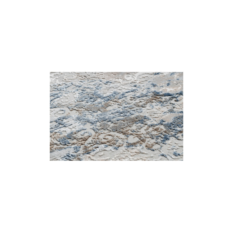 Dywan AKRYL VALS 6744 Abstrakcja przecierany szary / niebieski  70x140cm