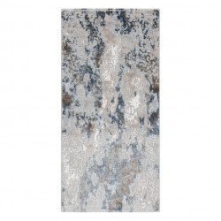 Dywan AKRYL VALS 6744 Abstrakcja przecierany szary / niebieski  80x300cm