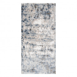 Dywan AKRYL VALS 8121 Abstrakcja przecierany szary / niebieski 80x250cm