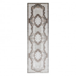 Dywan, chodnik AKRYL VALS 0074 Ornament szary / kość słoniowa 80x300cm
