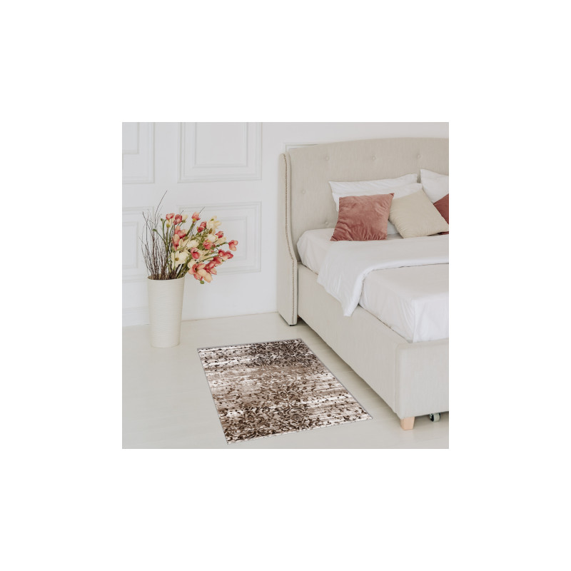 Dywan AKRYL VALS 2769 Przecierany ornament beż / brązowy 80x150cm