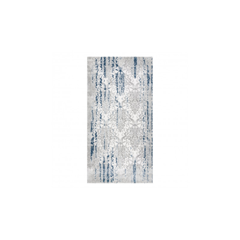 Dywan AKRYL VALS 6177 Ornament szary / niebieski 80x150cm Dywan AKRYL VALS 6177 Ornament szary / niebieski 80x150cm