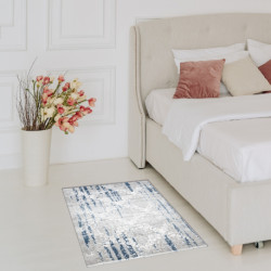 Dywan AKRYL VALS 6177 Ornament szary / niebieski 80x150cm Dywan AKRYL VALS 6177 Ornament szary / niebieski 80x150cm