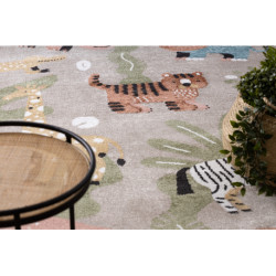 Dywan FUN Africa dla dzieci, zwierzęta, Afryka beż 200x290cm