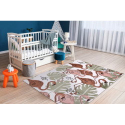 Dywan FUN Flami dla dzieci, flamingi krem 240x330cm
