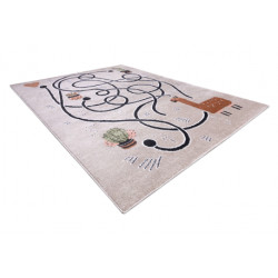 Dywan FUN Game dla dzieci, gra, lama beż 120x170cm