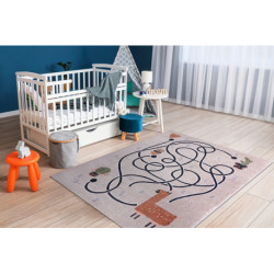 Dywan FUN Game dla dzieci, gra, lama beż 160x220cm
