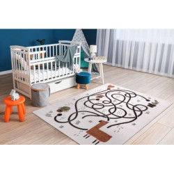 Dywan FUN Game dla dzieci, gra, lama krem 120x170cm Dywan FUN Game dla dzieci, gra, lama krem 120x170cm