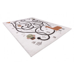 Dywan FUN Game dla dzieci, gra, lama krem 160x220cm