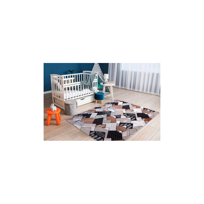 Dywan FUN Tops dla dzieci, góry, szczyty krem 120x170cm Dywan FUN Tops dla dzieci, góry, szczyty krem 120x170cm