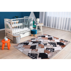 Dywan FUN Tops dla dzieci, góry, szczyty krem 280x370cm