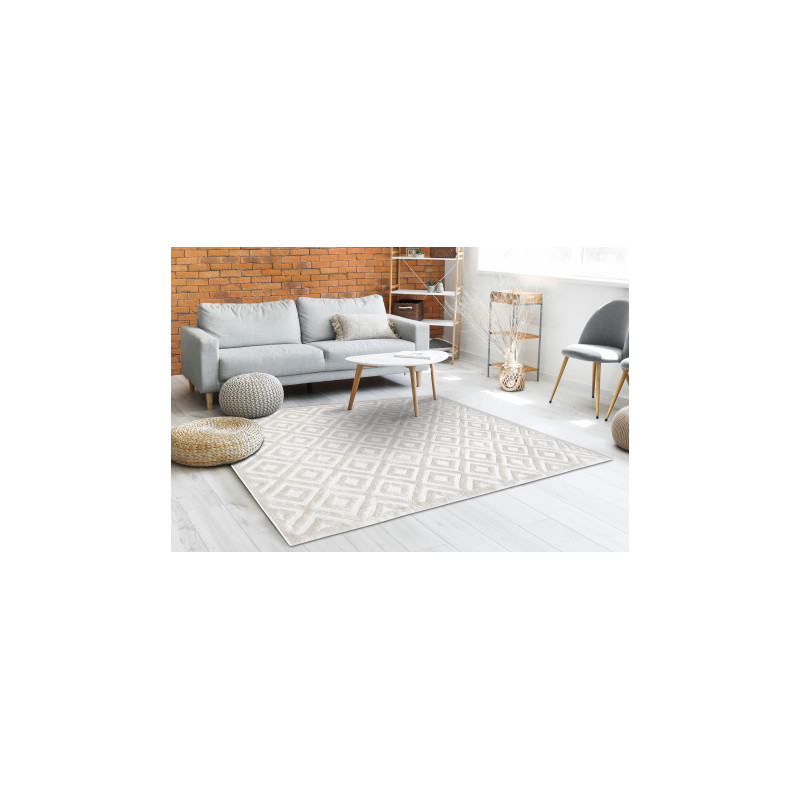 Dywan SANTO SZNURKOWY SIZAL 58365A Romby beż 160x220cm Dywan SANTO SZNURKOWY SIZAL 58365A Romby beż 160x220cm