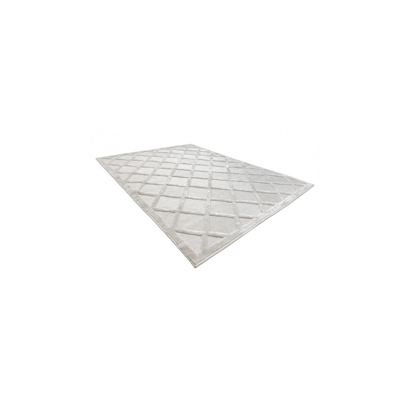 Dywan SANTO SZNURKOWY SIZAL 58365B Kratka, trellis beż 160x220cm
