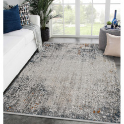 Dywan TULS nowoczesny, strukturalny, frędzle 51327 Vintage, przecierany, ornament kość słoniowa / krem 180x270cm