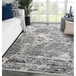 Dywan TULS nowoczesny, strukturalny, frędzle 51322 Marmur szary / kość słoniowa 280x370cm Dywan TULS nowoczesny, strukturalny, frędzle 51322 Marmur szary / kość słoniowa 280x370cm