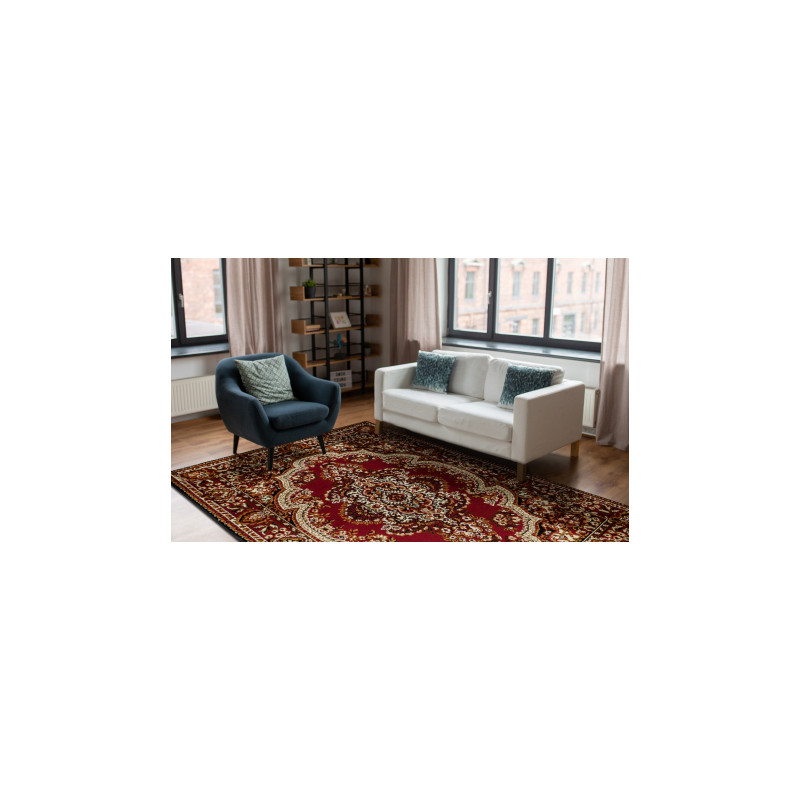 Dywan BCF Morad WIOSNA Ornament, klasyczny - bordo 240x340cm