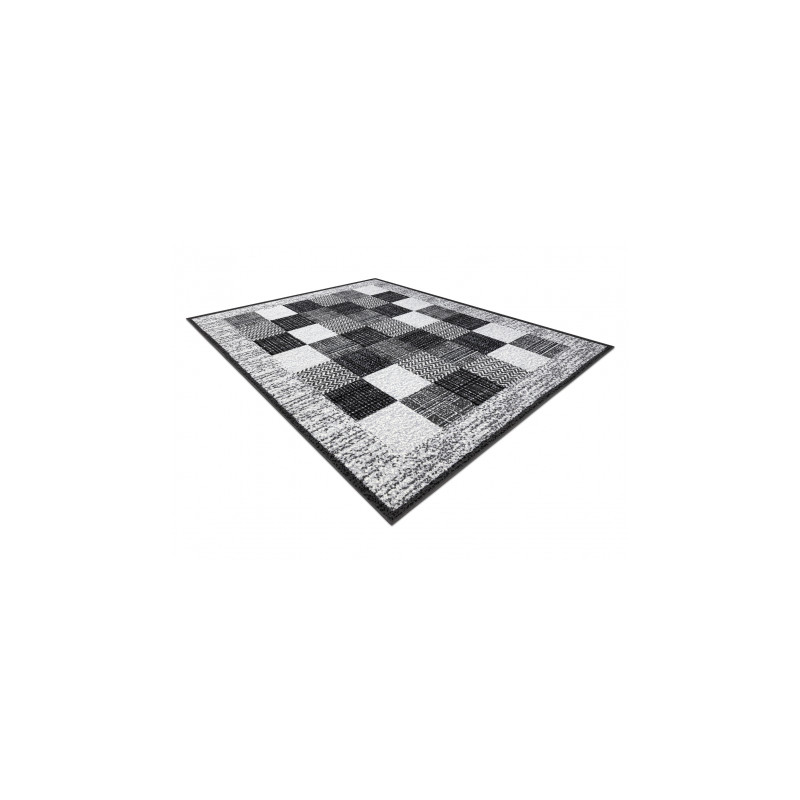 Dywan BCF Morad RAFIA Prostokąty, geometryczny - szary 200x300cm