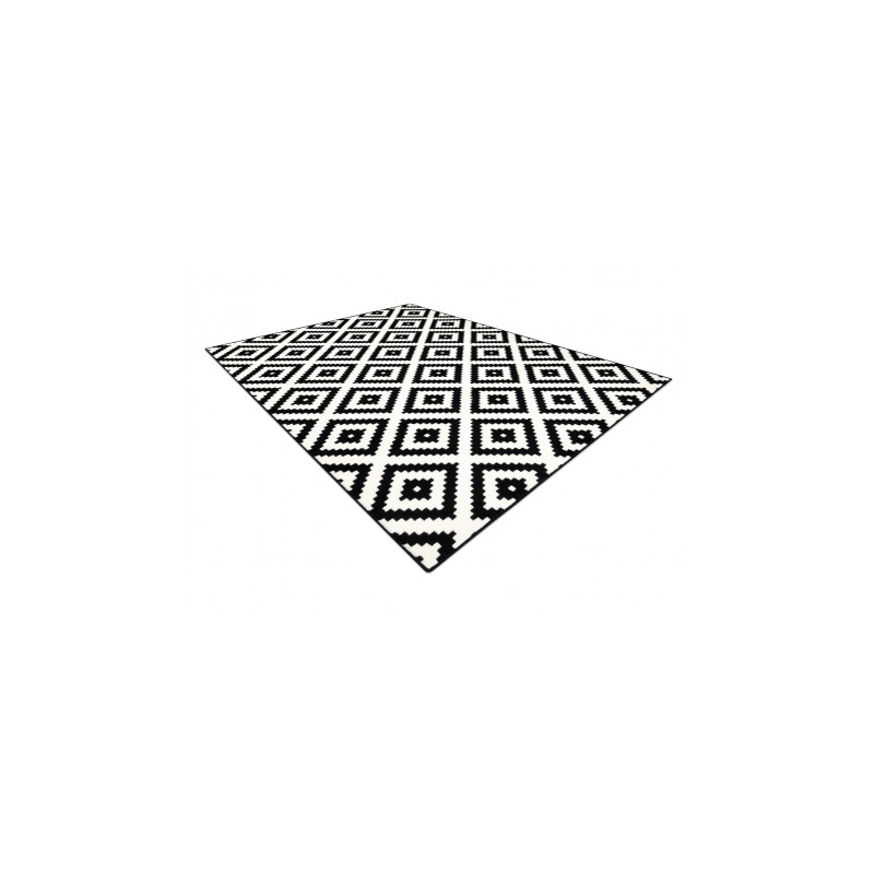 Dywan BCF Morad RUTA Romby, geometryczny - czarny / krem 140x200cm