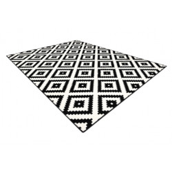 Dywan BCF Morad RUTA Romby, geometryczny - czarny / krem 160x220cm