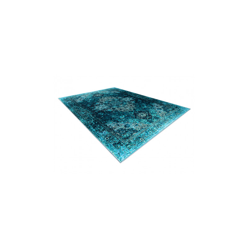 Dywan ANTIKA ancret azure, nowoczesny ornament, do prania - niebieski 160x220cm