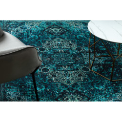 Dywan ANTIKA ancret azure, nowoczesny ornament, do prania - niebieski 160x220cm