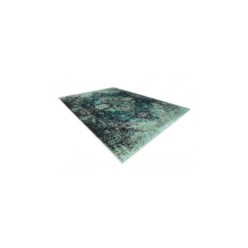Dywan ANTIKA ancret oldcooper, nowoczesny ornament, do prania - zielony 80x150cm