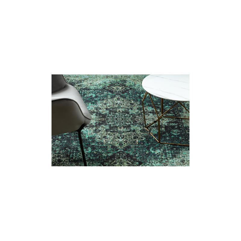 Dywan ANTIKA ancret oldcooper, nowoczesny ornament, do prania - zielony 120x170cm Dywan ANTIKA ancret oldcooper, nowoczesny ornament, do prania - zielony 120x170cm