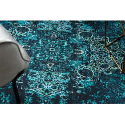 Dywan ANTIKA ancret azure, koło nowoczesny ornament, do prania - niebieski koło 200cm