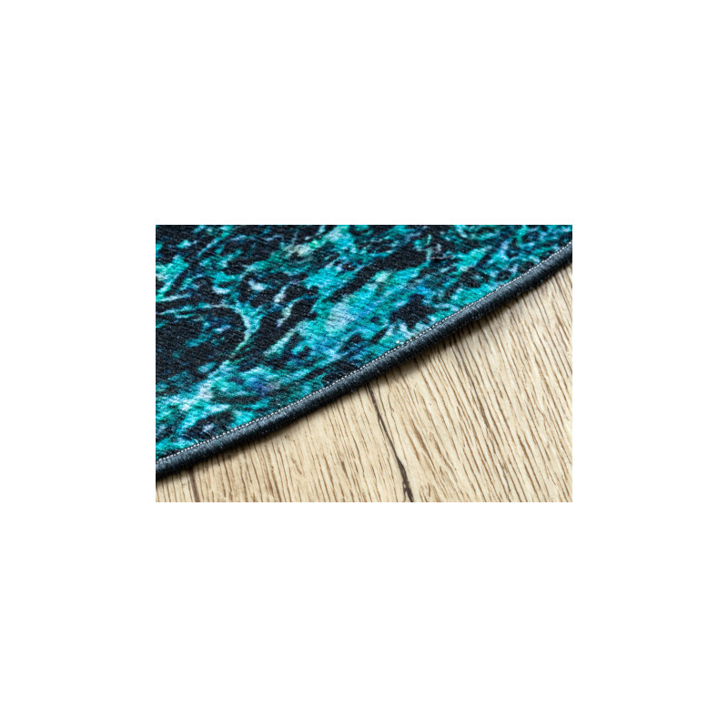 Dywan ANTIKA ancret azure, koło nowoczesny ornament, do prania - niebieski koło 200cm